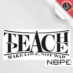 naklejka teach peace